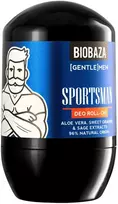 Biobaza Sportsman Natural Ingredients gaivus oranžinis ir šalavijo dezodorantas su voleliu vyrams, 50 ml