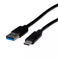 USB kabelis Digitus USB-A - USB-C 3 m Juodas