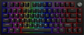 Klaviatūra žaidimams Genesis Thor 404 75% GenX Stratos Silent su laidu mechaninė su pašvietimu cicha juoda