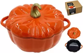 Asi Collection Maku Ketaus troškinimo puodas su dangteliu ''Pumkin'' 3,7 l / Ø25,5 cm (24304050)