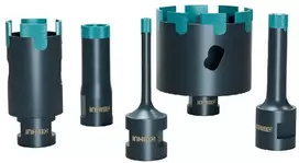 Greito gręžimo deimantinė karūnėlė plytelėms, granitui, marmurui 20mm, 35mm, 45mm, 50mm, 68mm Bihui DBDS, Karūnėlės skersmuo: 20 mm