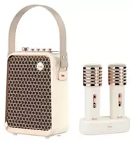 Garsiakalbis Divoom SongBird-HQ2 baltas – nešiojamas "Bluetooth" garsiakalbis su mikrofonais (6958444604206)