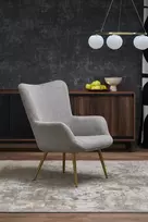 Fotelis AMARO laisvalaikio kėdė, pilka