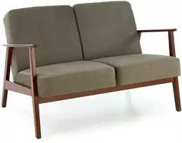 Fotelis MILANO 2S sofa, alyvuogių spalvos CASTEL#39 / tamsus riešutas