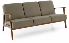 Fotelis MILANO 3S sofa, alyvuogių spalvos CASTEL#39 / tamsus riešutas