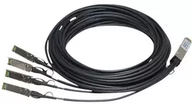 HPE X240 tiesioginio prijungimo varinis skirstytuvas - Tinklo kabelis - SFP+ į QSFP+ - 3 m - skirta HPE 5900AF-48 FlexFabric 1.92, 11908, 12902 ProLiant e910t 2U