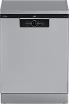 BEKO Laisvai pastatoma indaplovė BDFN26530X, energinė klasė D, plotis 60 cm, SelfDry, 3-ias stalčius, Inox (Pažeista pakuotė)