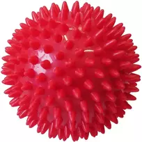 Kubisport Masavimo rutuliukas mažas su įspaudais ir spygliais raudonas 7,5 cm (Kub_05-D25K-CRV)