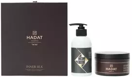 Hadat Cosmetics Inner Silk Kit Plaukų atokvėpis (šampūnas, 250 ml + plaukų kaukė, 300 ml)