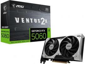 Graphics Card MSI NVIDIA GeForce RTX 5060 2535 MHz 8GB GDDR7 128 bit PCI Express x16 5.0 Active RTX50608GVENTUS2XOCV1 RTX 5060 8G VENTUS 2 | 4711377460880