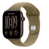 Apple Watch Series 12 GPS + Cellular 42mm Dark Bronze Aluminium Case with Olive Sport Band - M/L