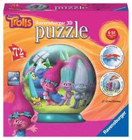 Ravensburger 3D dėlionė-rutulys „Troliai“, 72 det., nuo 6 m.