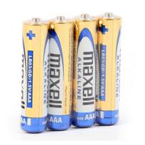 Maxell ALKALINE LR03 LR3 AAA alkaline batteries, 4-pack, 1.5V, foil packaging