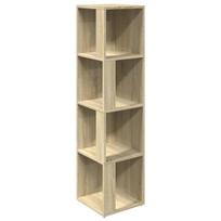 Kampinė lentyna Cfe42610, 33x33x132 cm, ąžuolo spalvos