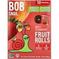 Bob Snail, Vaisių suktinukai, obuolių ir braškių, 10 pakelių po 10 g (0,35 uncijos)