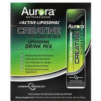 Aurora Nutrascience, „Active-Liposomal®“, kreatinas su GAA ir R-ALA, 30 pakelių po 18 g (0,63 uncijos)