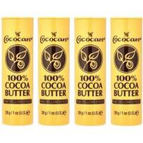 Cococare, 100 % kakavos sviesto lazdelės, 4 vnt. pakuotė po 28 g (1 uncija)