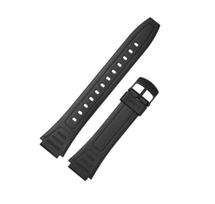 Casio W-800h/w-800hg juodas kaučiuko dirželis su teleskopais