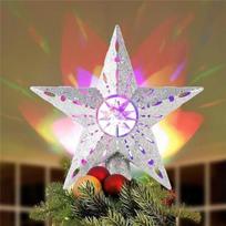 Eglutės viršūnė su 3D LED projektoriumi Barsi, 30,5 cm