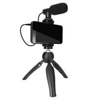 Asmenukių lazda ("Selfie sticks") "Pack Stream ir Vlog - Puluz - Stabilus Trikojis - Mikrofonas su Vėjo Apsauga - Suderinamas su išmaniaisiais telefonais 56-85mm"