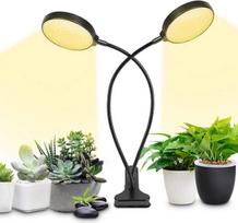 LED angelo žiedo formos augalų šviesa, diskas, saulės šviesa, dviguba galvutė, DC USB 5V