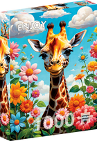 ENJOY PUZZLE dėlionė MIELA ŽIRAFA, 1000 dalių, 68x48 cm, Enjoy-2151
