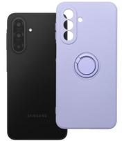 Violetinis dėklas Samsung Galaxy A17 / A18 telefonui "Silicone Ring Case"
