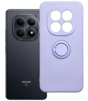 Violetinis dėklas Xiaomi Redmi Note 15 Pro 5G telefonui "Silicone Ring Case"