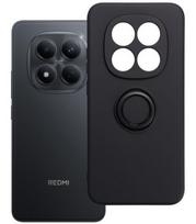 Juodas dėklas Xiaomi Redmi Note 15 Pro 5G telefonui "Silicone Ring Case"