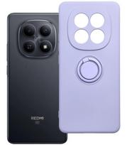 Violetinis dėklas Xiaomi Redmi Note 15 5G telefonui "Silicone Ring Case"