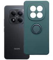 Žalias dėklas Xiaomi Redmi Note 15 5G telefonui "Silicone Ring Case"