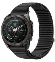 Juoda apyrankė Garmin Fenix 5X / 5X Plus / 6X / 6X Pro / 7X / 8 / 8 Pro / 9 / 9 Pro (51 mm) "Tech-Protect NylonLoop"