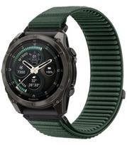 Žalia (Military) apyrankė Garmin Fenix 5X / 5X Plus / 6X / 6X Pro / 7X / 8 / 8 Pro / 9 / 9 Pro (51 mm) "Tech-Protect NylonLoop"