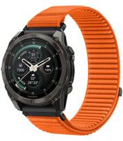 Oranžinė apyrankė Garmin Fenix 5X / 5X Plus / 6X / 6X Pro / 7X / 8 / 8 Pro / 9 / 9 Pro (51 mm) "Tech-Protect NylonLoop"
