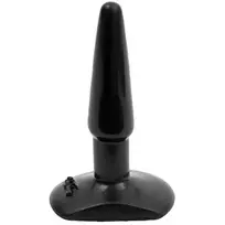 Doc Johnson Classic Small analinis kaištis, juodas, 10 cm