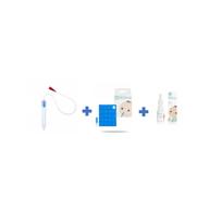 Aspiratorius + druskos purškiklis + 10 higieninių filtrų NoseFrida 8289 KOMPLEKTAS 3 in1
