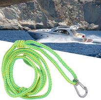 Tiiyee žalia valties virvė, švartavimo lynai, saugos virvė valtims, nailoninis doko lynas, doko švartavimo valties priedai, valties priedai, tvirta plaukimo virvė jachtai baidarei burlaiviui 2,4 m