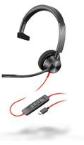HP Blackwire 3310 Monaural USB-C  Headset +USB-C/A Adapter