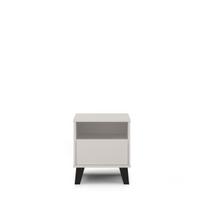 Spintelė prie lovos Mebelbos Borg 1s, 40x38,8x45,6 cm, smėlio spalvos