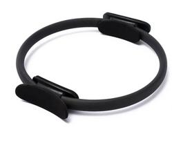 Pilates treniruočių žiedas, 36 cm, juodas