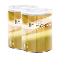 Depiliacinis vaškas Italwax Tin Lipowax Classic Banana, 800g x2
