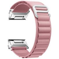 Beline High Mountain Loop smartwatch strap for Garmin CarbonEdition/Approach S70 47 mm/Descent G1 Solar (22 mm) | Nylon | pink