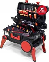 wiha XXL 4-piece Electric Tool Set (black/red, 80-piece, with trolley case)