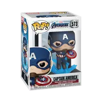 FUNKO POP! Vinilinė figūrėlė: Avengers: Endgame – Kapitonas Amerika su sulaužytu skydu ir Mjölnir