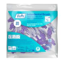 TePe, Tarpdančių šepetėliai, 1.1mm, ISO 6, violetiniai, 25 vnt su dangteliu