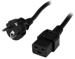 Power cable Manhattan IEC320 Schuko power cable on C19 16A 2.5m black