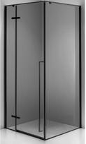 Dušo kabina MILAN 100x80 gun grey/grey stiklas