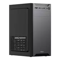 KRUX KIRO ATX Midi Tower korpusas, be lango, be maitinimo šaltinio, juodas