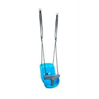 Hudora kūdikio sūpynės 72174, mėlyna/pilka, plastikas, 12-36 mėn., nuimamas apsauginis barjeras, saugos diržas, virvės 120-180 cm