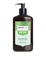 ARGANICARE Drėkinamasis plaukų šampūnas su Aloe Vera riebioms šaknims ir sausiems plaukų galiukams, 400 ml